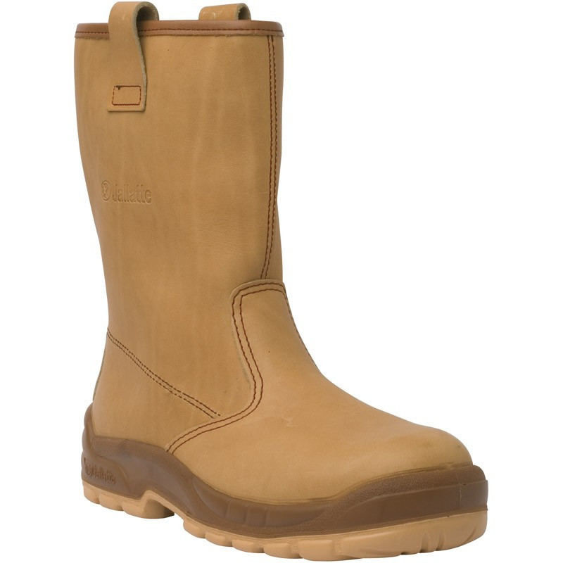 BOTTES DE SECURITE NON FOURREES JALHAKA CUIR BEIGE 00J0650 JALLATTE