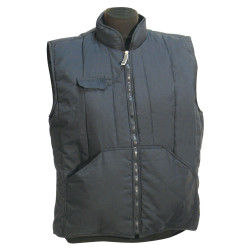 Gilet matelassé bleu HIMALON avec protège reins