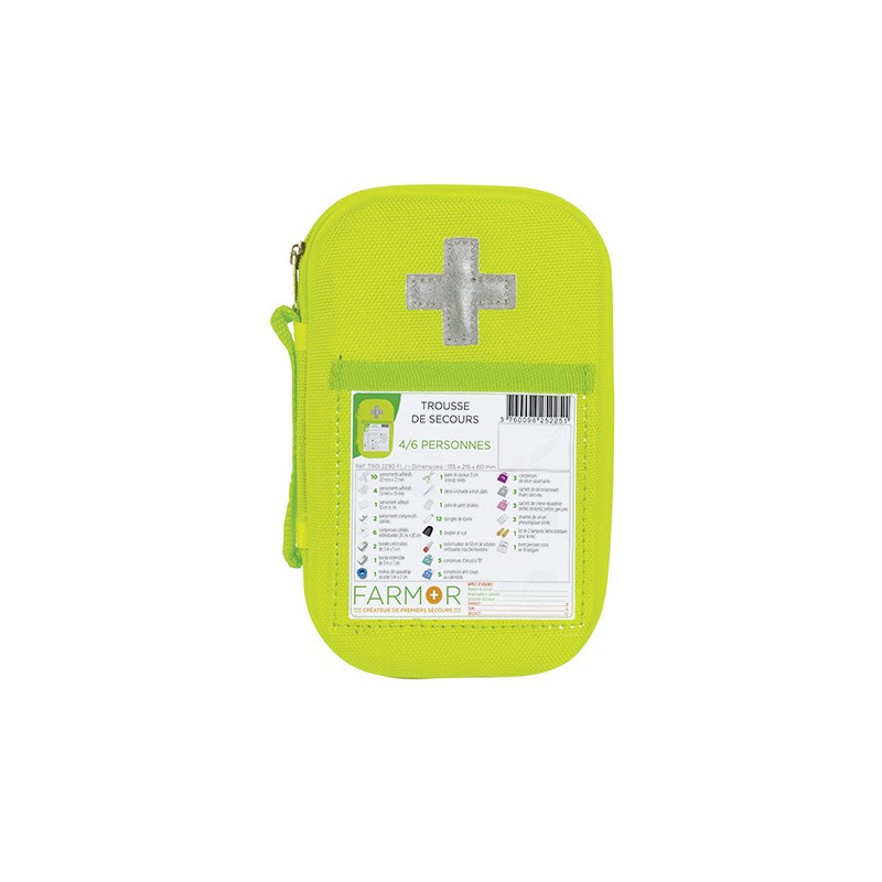 Trousse de secours 4/6 personnes - TRO2230FLJ - FARMOR