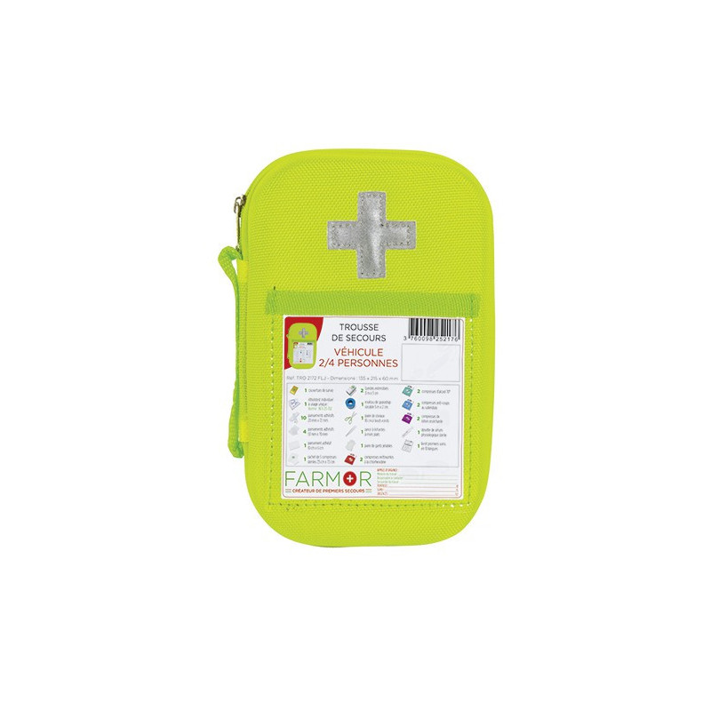 Trousse de secours VEHICULES 2/4 personnes - TRO2172FLJ - FARMOR