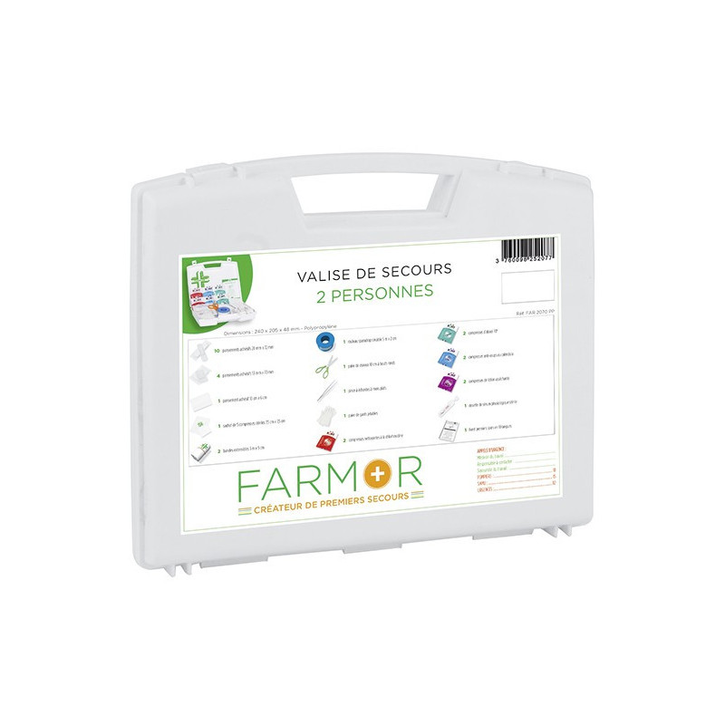 Valise de secours MULTIRISQUES 2 personnes - FAR2070PP - FARMOR