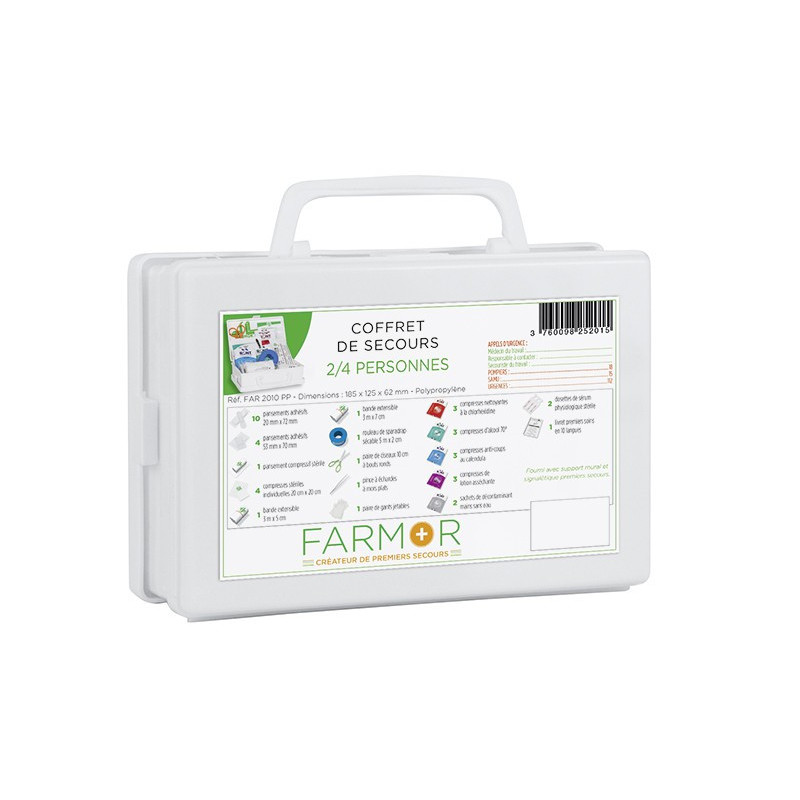 Kit de secours MULTIRISQUES 2/4 personnes FAR2010PP - FARMOR