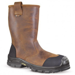 Bottes de sécurité non fourrées JALSALIX S3 SC CI HI HRO LG FO SR cuir marron - 00JJE16 - JALLATTE