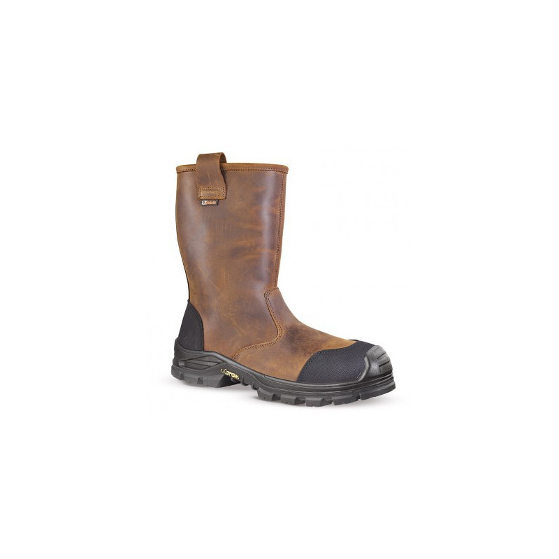 Bottes de sécurité non fourrées JALSALIX S3 SC CI HI HRO LG FO SR cuir marron - 00JJE16 - JALLATTE