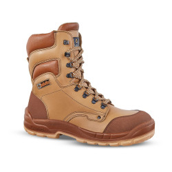 Chaussures de sécurité montantes JALBORG STEEL SAS S3 CI SRC marron - 00J0701 - JALLATTE
