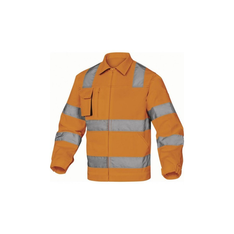 Veste WORKWEAR M2VHV haute visibilité orange fluo DELTA-PLUS