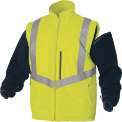 Parka 4 en 1 OPTIMUM2 haute visibilté jaune/marine