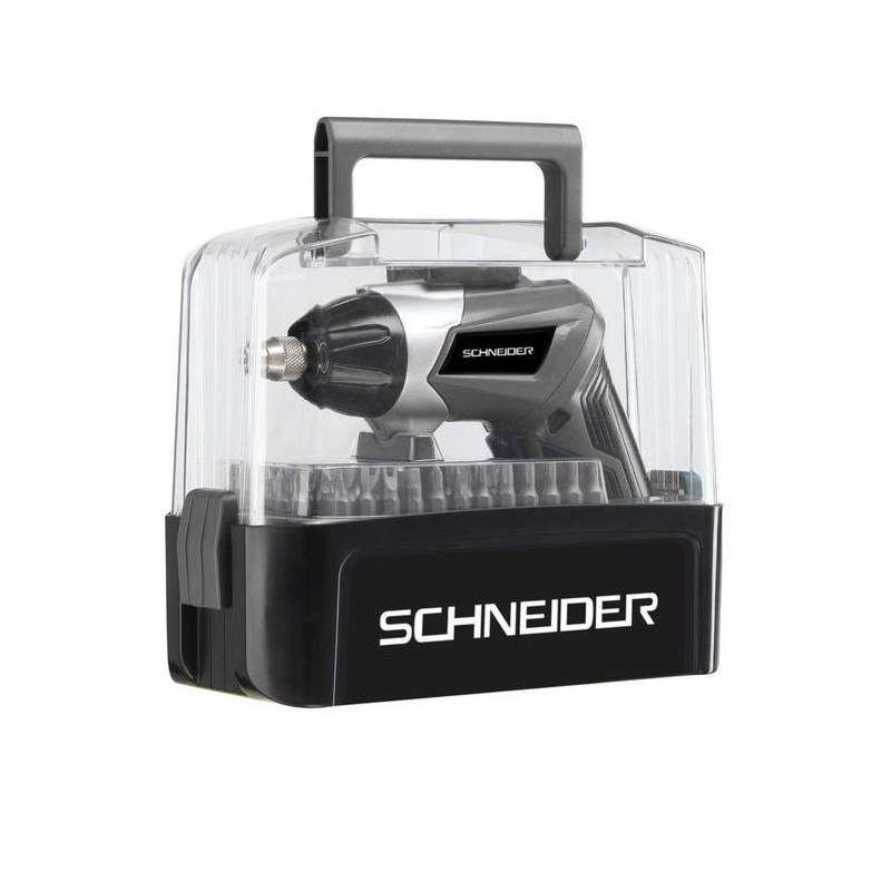Visseuse  SCHNEIDER 3.6V avec 54 embouts 50513 - SCHNEIDER