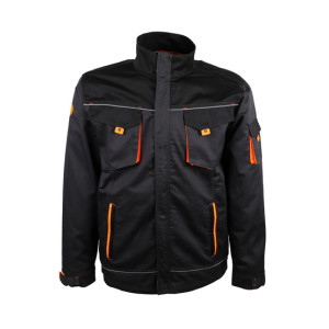 Veste de travail POLYESTER/COTON anthracite/noir VILNOR - SINGER