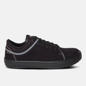 Chaussures de sécurité basses VALLEY S1PS SR FO croûte de cuir noir 9844 - PARADE
