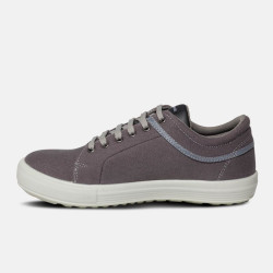 Chaussures de sécurité basses VALLEY S1PS SR FO croûte de cuir gris 9825 - PARADE