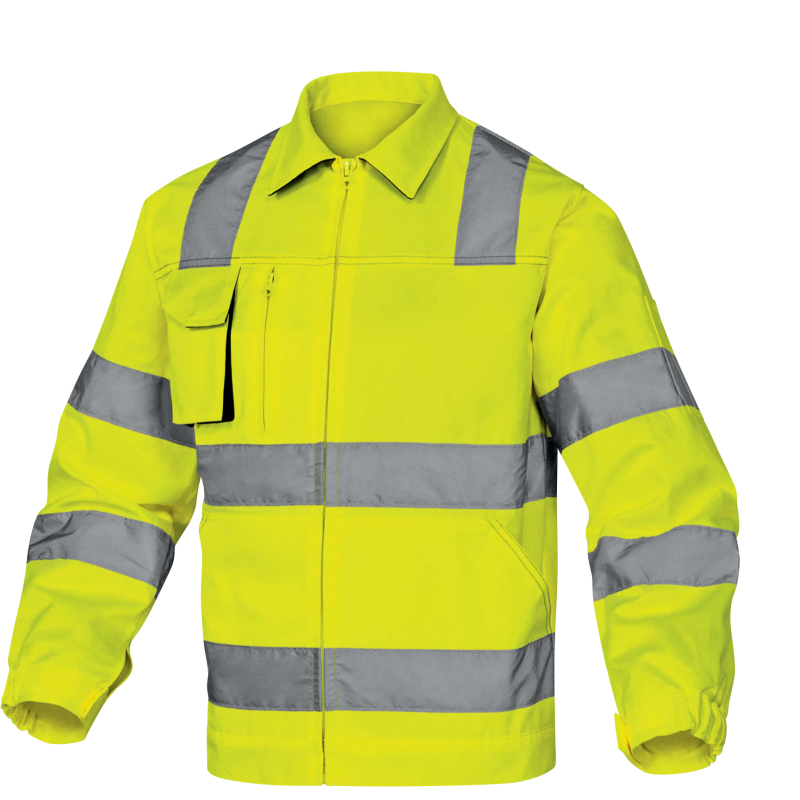 Veste PANOSTYLE PHVES haute visibilité jaune fluo bleu marine