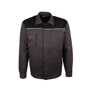 Veste de travail 100% COTON gris/noir VARY - SINGER
