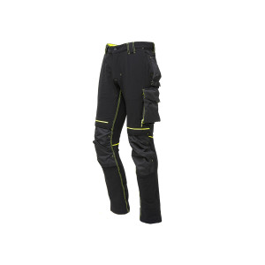 Pantalon slim stretch ATOM BLACK CARBON U-POWER