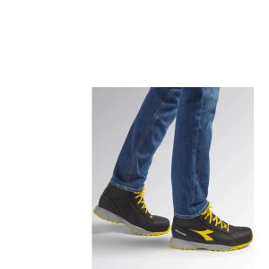 Chaussures de sécurité montantes GLOVE MDS MID S3S FO HRO SR noire/jaune 701.181134_80013 - DIADORA