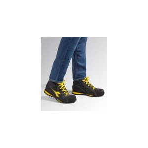 Chaussures de sécurité montantes GLOVE MID S3S FO HRO noire/jaune - 701.181140_80013 - DIADORA