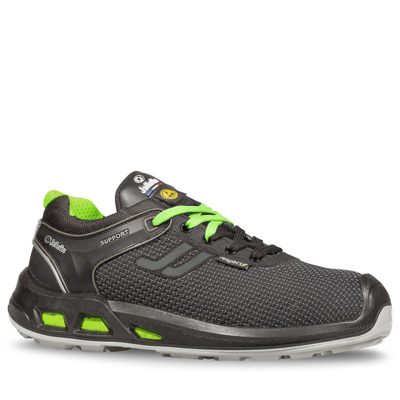 Chaussures de sécurité basses JALLIBER S3S CI FO SR gris/vert - JYJY474 - JALLATTE