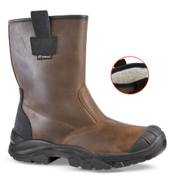 Bottes de sécurité fourrées WOOL S3 CI FO SR cuir marron - 00DYC25 - AIMONT