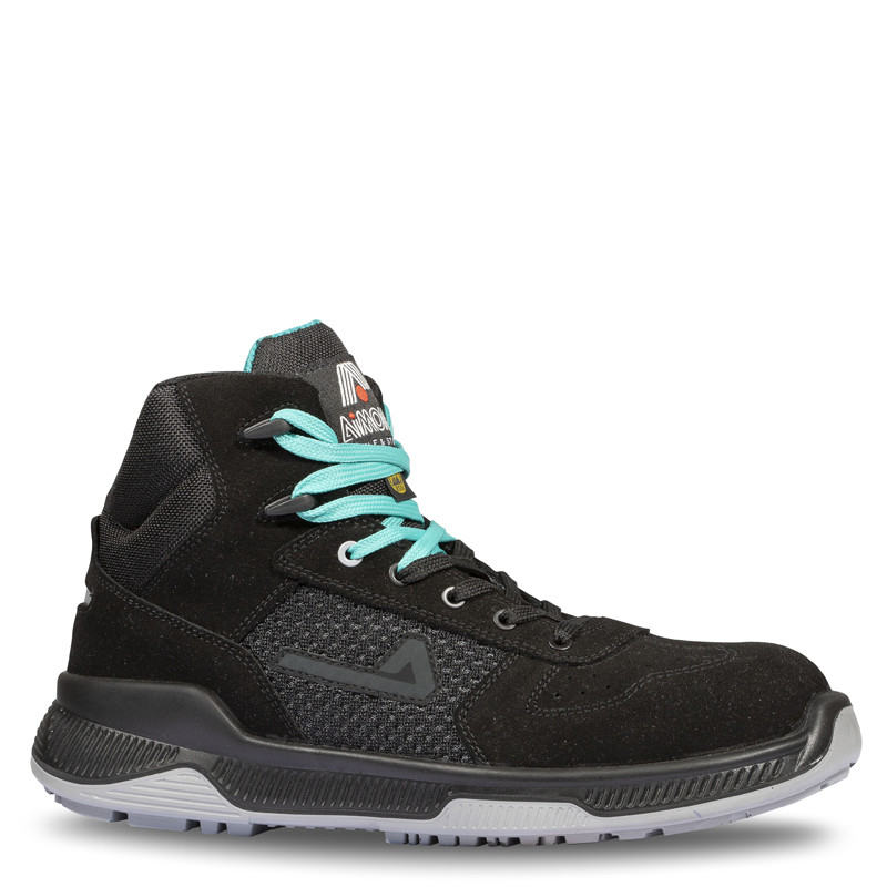 Chaussures de sécurité montantes CONNECTOR S1PS CI FO SR cuir noir/bleu - AFAF103 - AIMONT