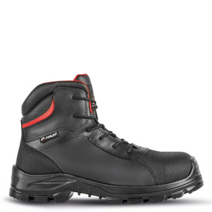 Chaussures de sécurité montantes DRILL S3S CI LG FO SR cuir noir/rouge - 007TR12 - AIMONT