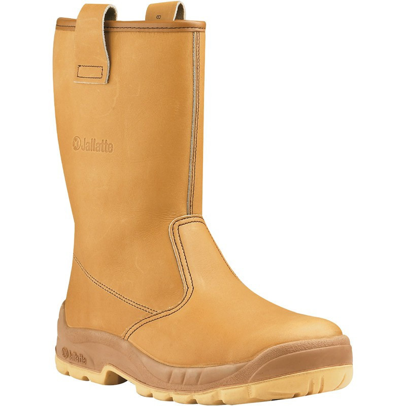 BOTTES DE SECURITE NON FOURREES JALASKA CUIR BEIGE 00J0266 JALLATTE