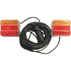 Kit de signalisation arrière LED 12V 7.5mm magnétique blister - 17239