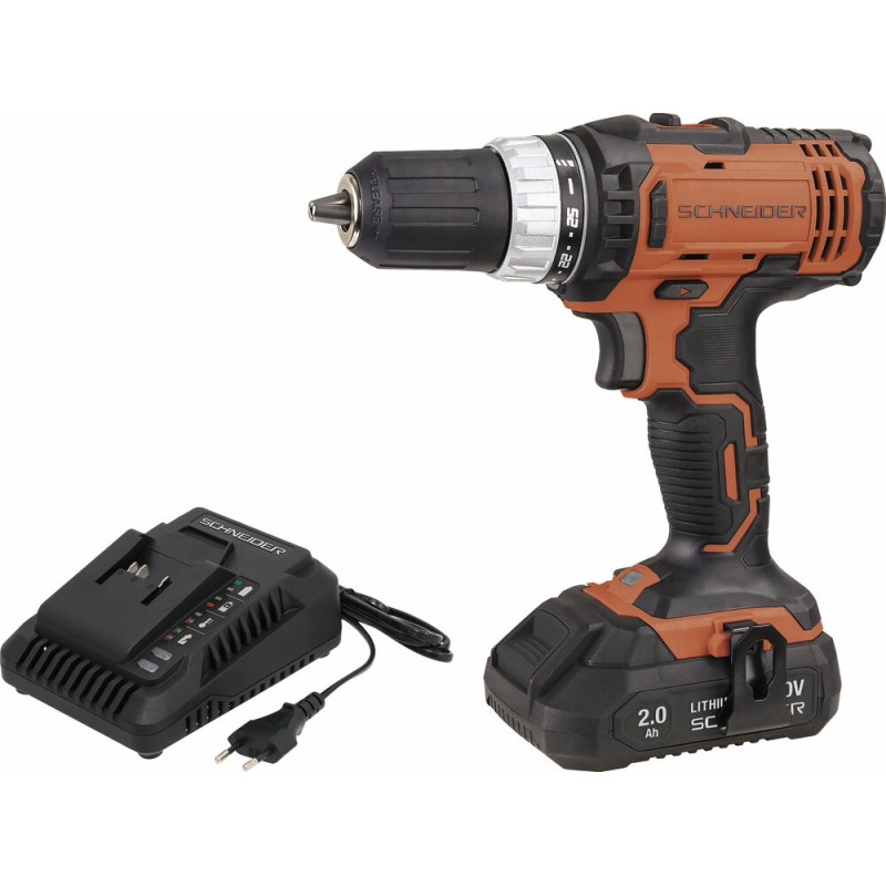 Perceuse visseuse 20V 35Nm 1 batterie 2Ah li-ion - mallette - 50807 - SCHNEIDER