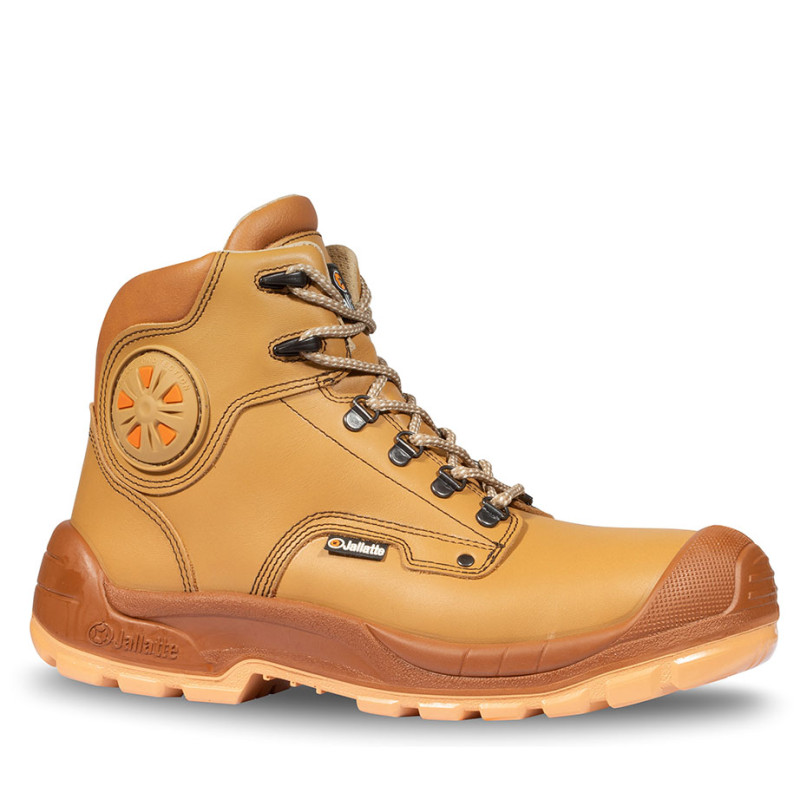 Chaussures de sécurité montantes JALSINKI STEEL S3 AN SC CI HI LG FO SR cuir marron - 00J0716 - JALLATTE