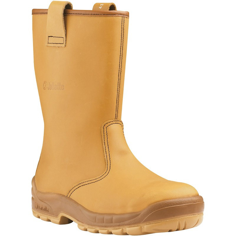 BOTTES DE SECURITE FOURREES JALARTIC CUIR BEIGE 00J0257 JALLATTE