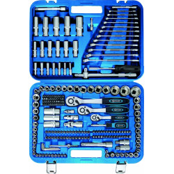 Coffret de douilles 1/4" 3/8" 1/2" 219 pièces - 67703