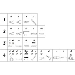 Mallette de dépannage composée de 112 outils 1/4" 1/2" - 15154 - SODISE