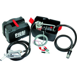 Pompe à gasoil 12V 50 I/min avec tuyau d'aspiration et refoulement en kit box PVC - 08310