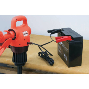 Pompe à gasoil 12/230V 18I/min avec canne télescopique pour fût en kit - 08632