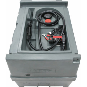 Cuve de ravitaillement gasoil PE 400L avec kit pompe à gasoil 12V 40 I min et pistolet manuel - 56000