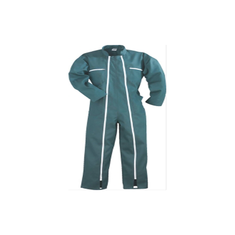 Combinaison de travail verte 2 zips