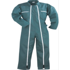 Combinaison de travail verte 2 zips