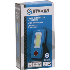 Lampe de poche LED ultra plate 400 lumens rechargeable - 82315 - STILKER