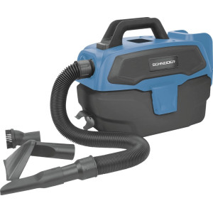 Aspirateur eau et poussière 7.5L 150W sur batterie 20V - 1 batterie 2Ah + 1 batterie 4Ah - 50015 - SCHNEIDER