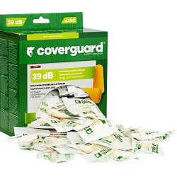 Bouchon anti-bruit jetable SNR 39dB boîte distributrice de 200 sachets de 2 bouchons - 10433 - COVERGUARD