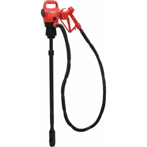 Pompe à gasoil 230V 18l/min avec canne télescopique pour fût en kit - 08632 - DRAKKAR