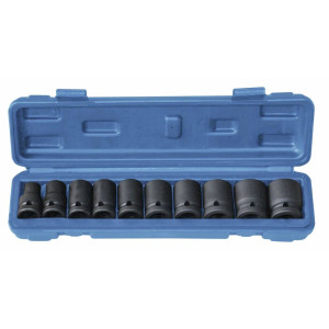 Douilles à chocs 12 de 10 à 24mm - Coffret PVC de 10 pcs - 67390 - STILKER