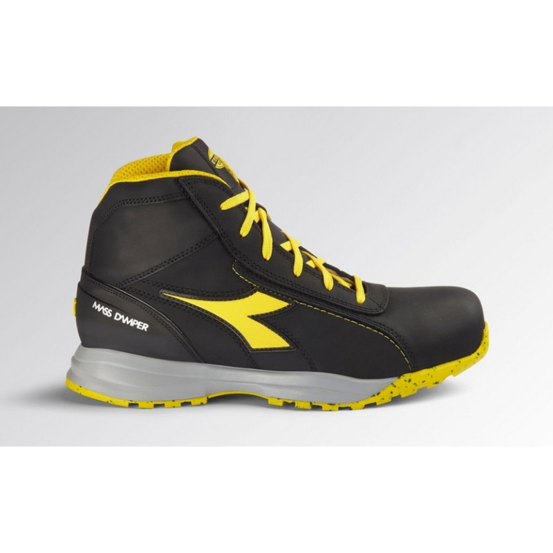 Chaussures de sécurité montantes GLOVE MDS MID S3S FO HRO SR noire/jaune 701.181134_80013 - DIADORA
