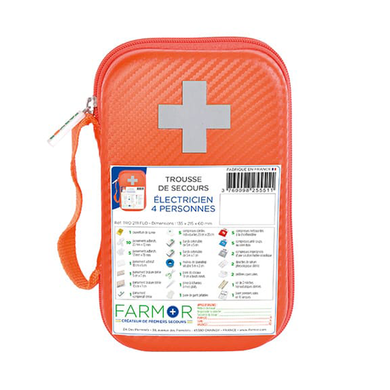 Trousse de secours special ELECTRICIEN - TRO2111FLO - FARMOR
