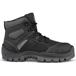 Bottes de sécurité non fourrées HOT PEPPER S3L AN HI CI FO LG SR cuir gris - PHN03 - GASTON MILLE