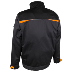 Veste de travail POLYESTER/COTON anthracite/noir VILNOR - SINGER