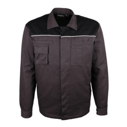 Veste de travail 100% COTON gris/noir VARY - SINGER