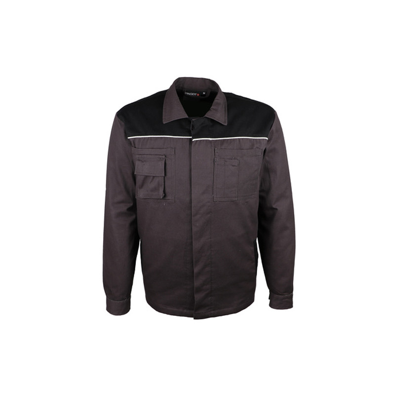 Veste de travail 100% COTON gris/noir VARY - SINGER