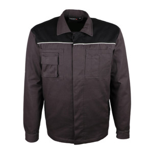 Veste de travail 100% COTON gris/noir VARY - SINGER