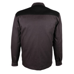 Veste de travail 100% COTON gris/noir VARY - SINGER
