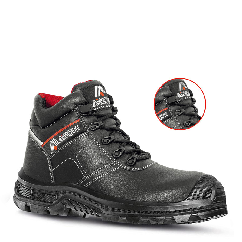 Chaussures de sécurité THOR RS cuir noir - 7SP01